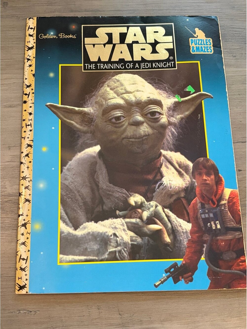 Vintage 1997 Star Wars Puzzles & Mazes Activity Book Golden Books Unused
